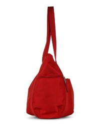 rote Shopper Tasche aus Leder von EMILY & NOAH