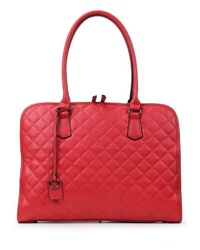 rote Shopper Tasche aus Leder von EMILY & NOAH