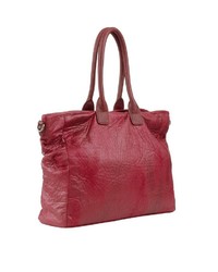 rote Shopper Tasche aus Leder von Fritzi aus Preußen