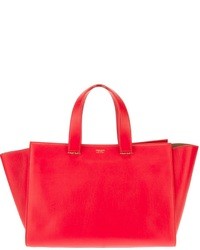 rote Shopper Tasche aus Leder von Giorgio Armani