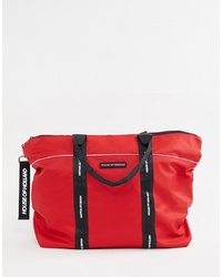rote Shopper Tasche aus Leder von House of Holland