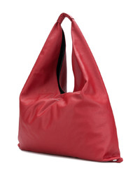 rote Shopper Tasche aus Leder von MM6 MAISON MARGIELA