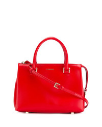 rote Shopper Tasche aus Leder von Jil Sander
