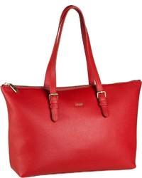 rote Shopper Tasche aus Leder von Joop!