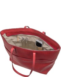 rote Shopper Tasche aus Leder von Jost