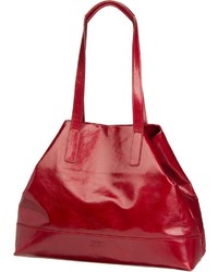 rote Shopper Tasche aus Leder von Jost