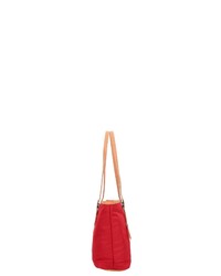 rote Shopper Tasche aus Leder von Jump