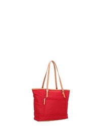 rote Shopper Tasche aus Leder von Jump