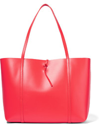 rote Shopper Tasche aus Leder von Kara
