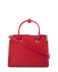 rote Shopper Tasche aus Leder von Karl Lagerfeld