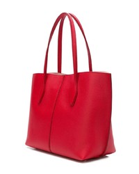 rote Shopper Tasche aus Leder von Tod's