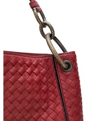 rote Shopper Tasche aus Leder von Bottega Veneta