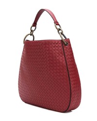 rote Shopper Tasche aus Leder von Bottega Veneta