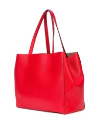 rote Shopper Tasche aus Leder von Valextra