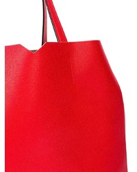 rote Shopper Tasche aus Leder von Valextra