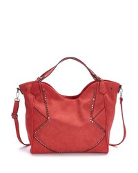 rote Shopper Tasche aus Leder von Lascana