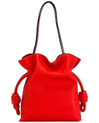 rote Shopper Tasche aus Leder von Loewe