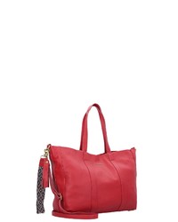 rote Shopper Tasche aus Leder von Marc O'Polo