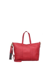 rote Shopper Tasche aus Leder von Marc O'Polo