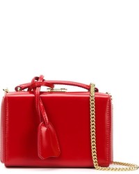 rote Shopper Tasche aus Leder von MARK CROSS