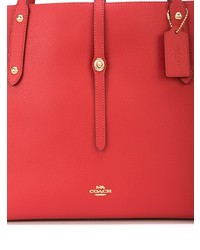 rote Shopper Tasche aus Leder von Coach