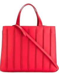 rote Shopper Tasche aus Leder von Max Mara