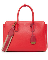 rote Shopper Tasche aus Leder von MCM