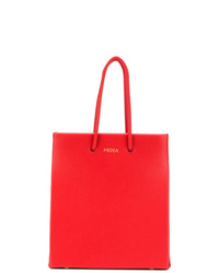 rote Shopper Tasche aus Leder von Medea