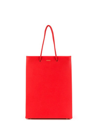 rote Shopper Tasche aus Leder von Medea