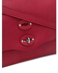 rote Shopper Tasche aus Leder von Zanellato