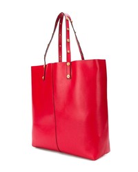 rote Shopper Tasche aus Leder von Versace