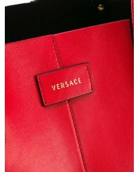 rote Shopper Tasche aus Leder von Versace