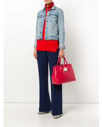rote Shopper Tasche aus Leder von Furla
