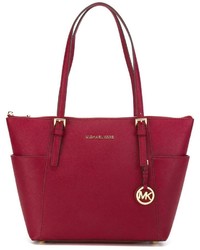 rote Shopper Tasche aus Leder von MICHAEL Michael Kors