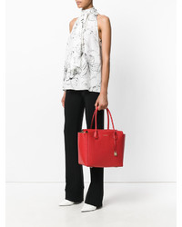 rote Shopper Tasche aus Leder von MICHAEL Michael Kors