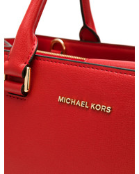 rote Shopper Tasche aus Leder von MICHAEL Michael Kors