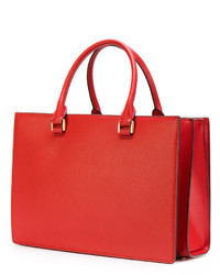 rote Shopper Tasche aus Leder von MICHAEL Michael Kors