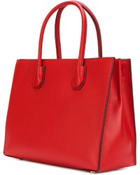 rote Shopper Tasche aus Leder von MICHAEL Michael Kors