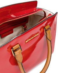 rote Shopper Tasche aus Leder von MICHAEL Michael Kors