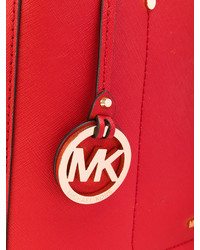 rote Shopper Tasche aus Leder von MICHAEL Michael Kors