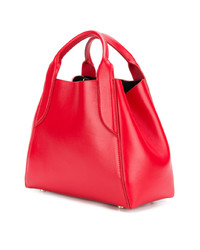 rote Shopper Tasche aus Leder von Lanvin