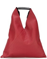 rote Shopper Tasche aus Leder von MM6 MAISON MARGIELA