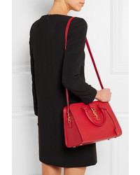 rote Shopper Tasche aus Leder von Saint Laurent