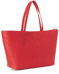 rote Shopper Tasche aus Leder von Love Moschino