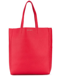 rote Shopper Tasche aus Leder von Orciani