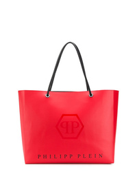 rote Shopper Tasche aus Leder von Philipp Plein