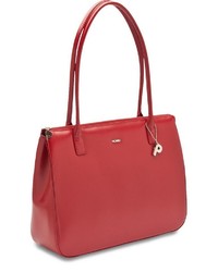 rote Shopper Tasche aus Leder von Picard