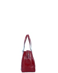 rote Shopper Tasche aus Leder von Piquadro