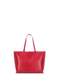 rote Shopper Tasche aus Leder von Piquadro