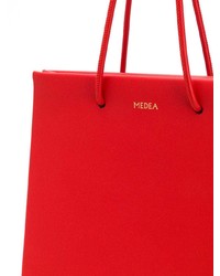 rote Shopper Tasche aus Leder von Medea